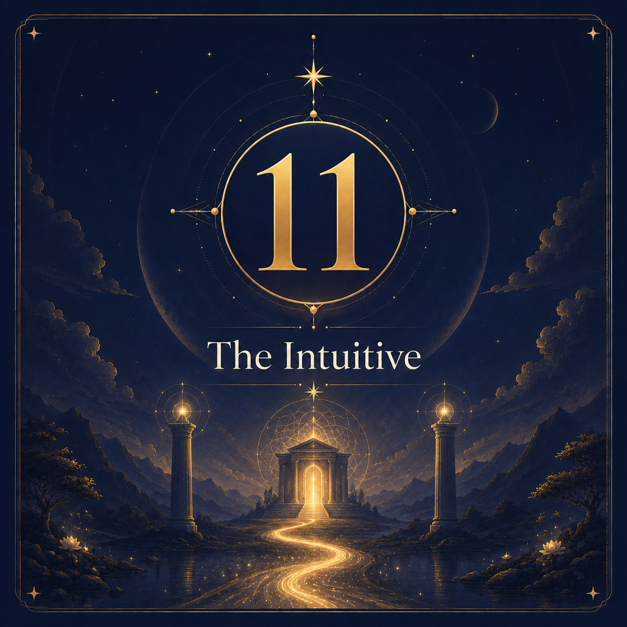 Life Path Number 11 illustrated card