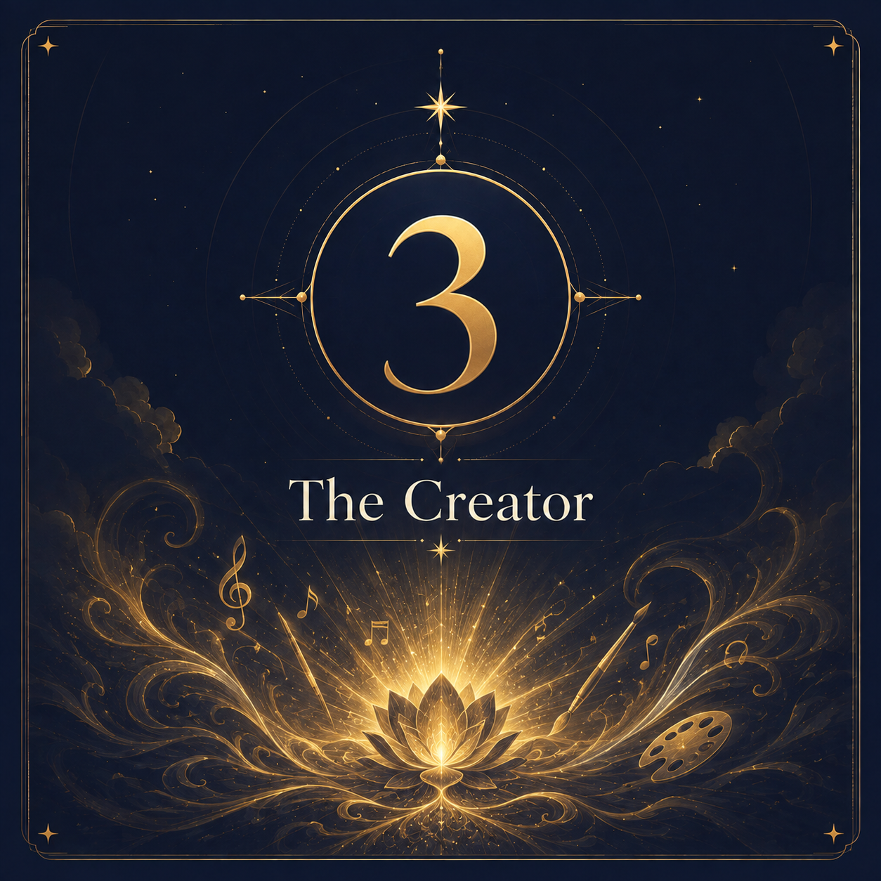 Life Path Number 3 illustrated card