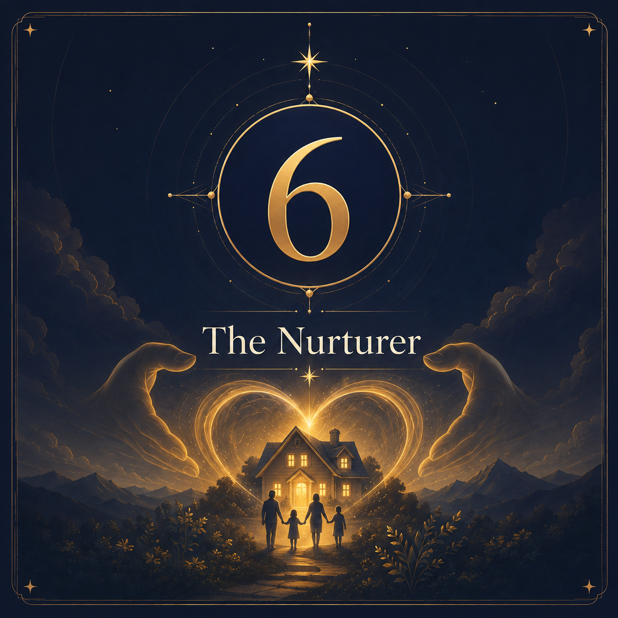 Life Path Number 6 illustrated card