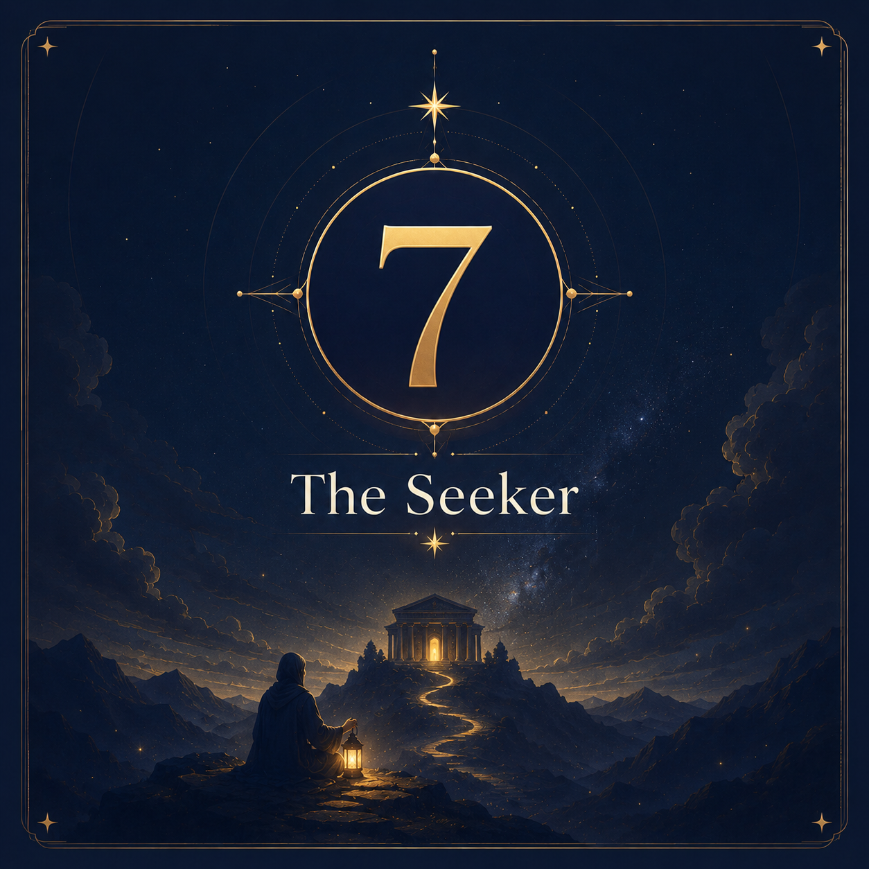 Life Path Number 7 illustrated card