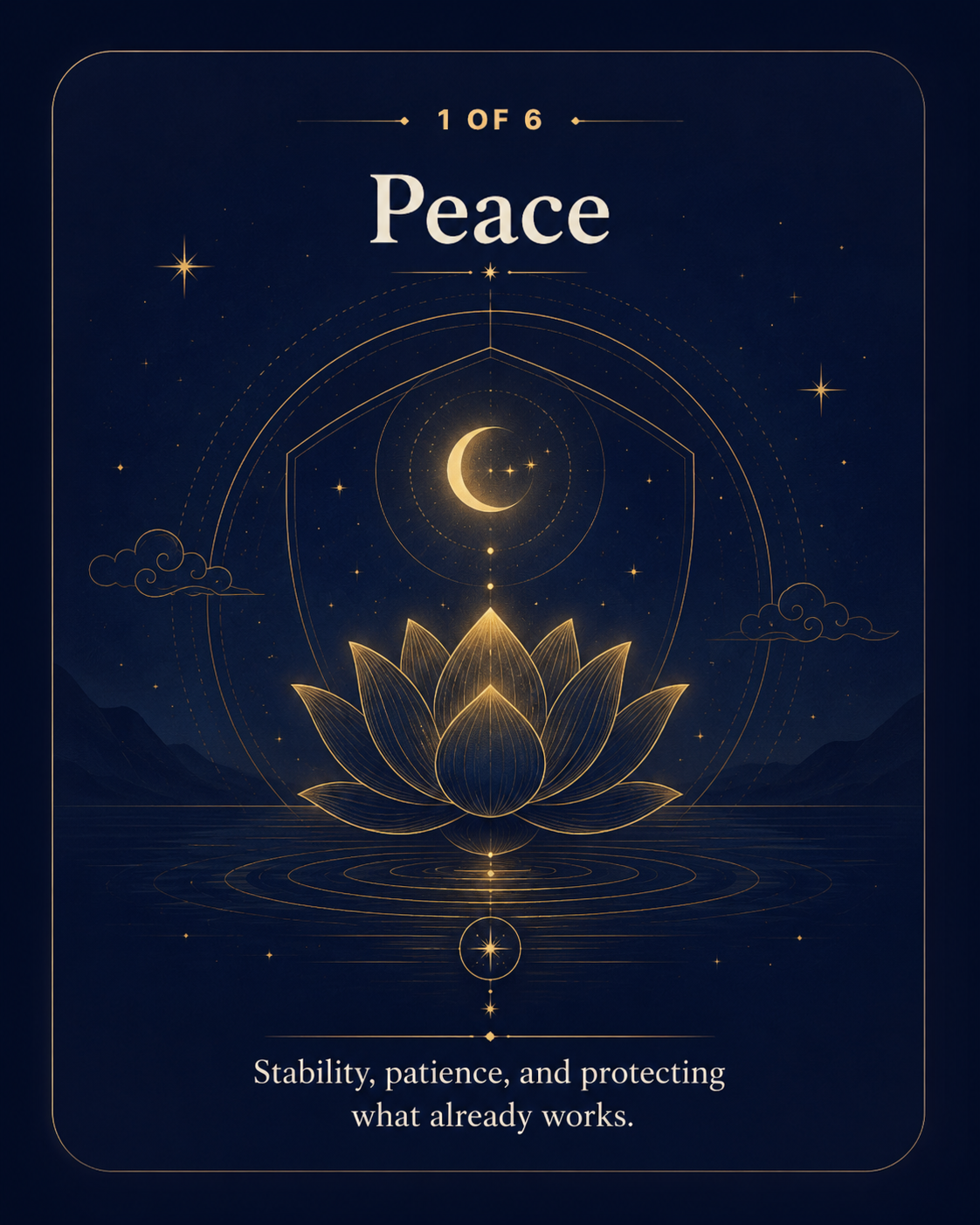 AI Oracle result 1: Peace / 大安