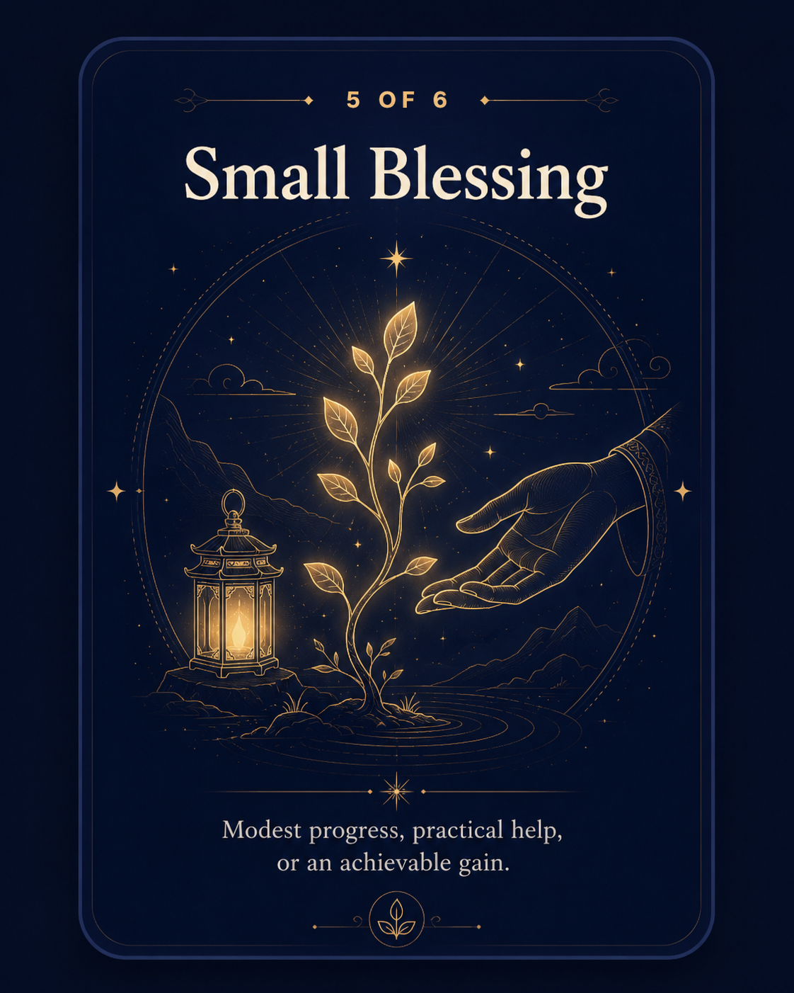 AI Oracle result 5: Small Blessing / 小吉