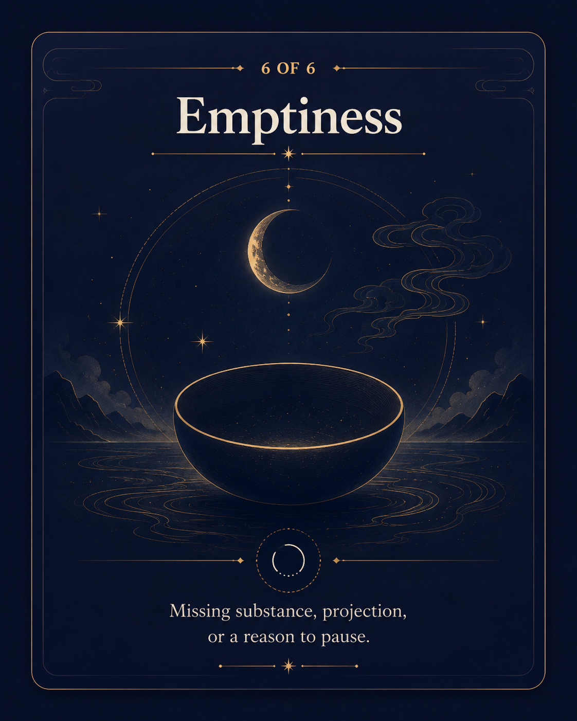 AI Oracle result 6: Emptiness / 空亡