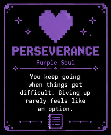 Purple soul — Perseverance